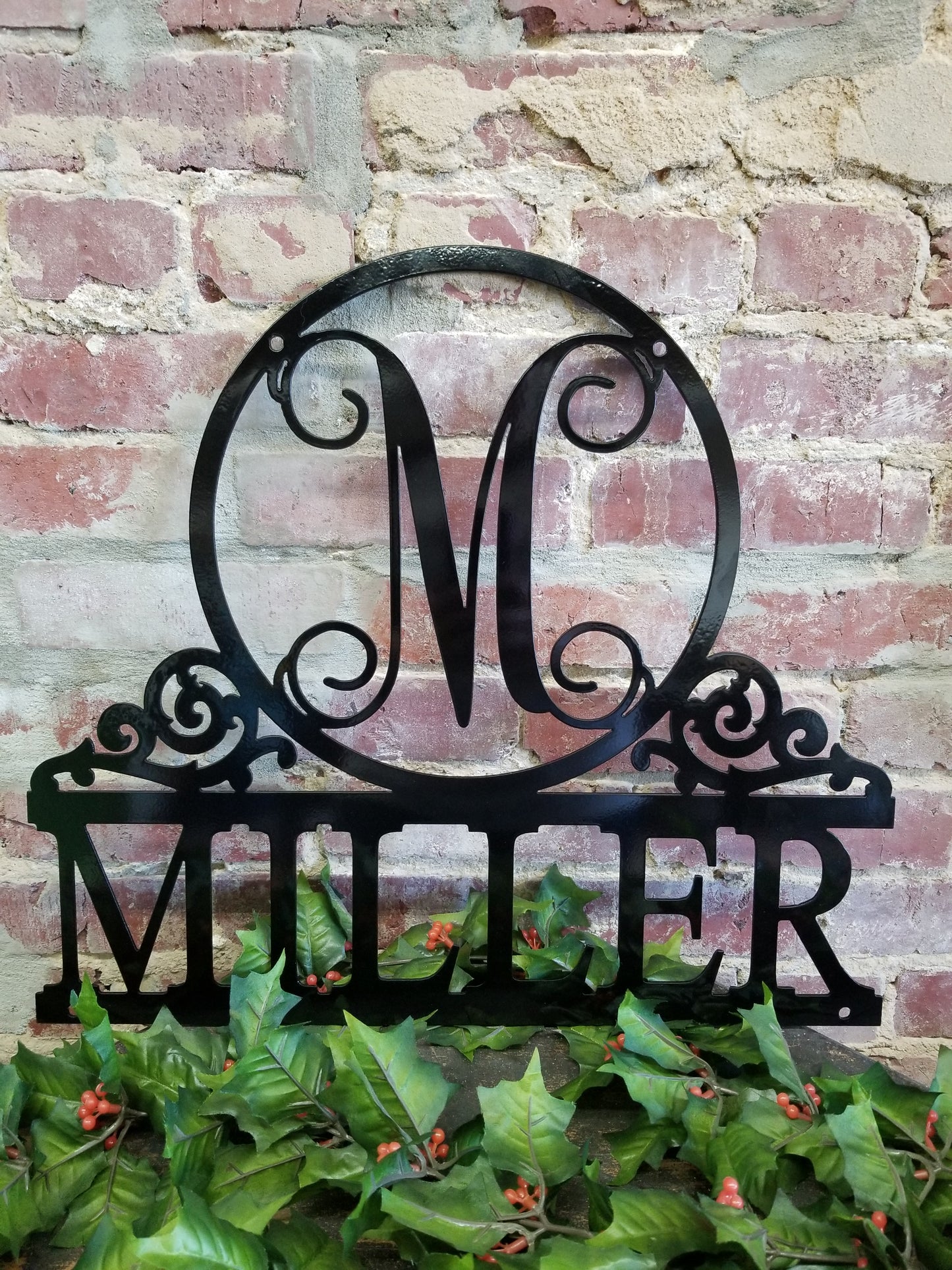 Monogram Name Sign