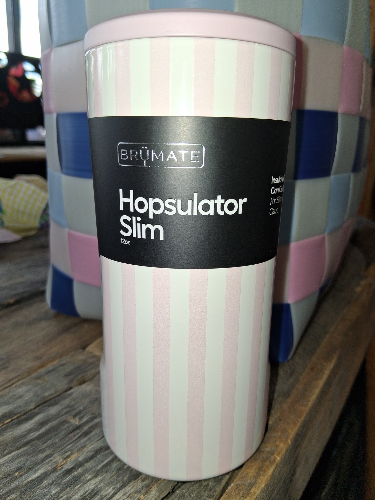 Brumate 12oz SLIM Can Cooler Strawberries and Cream