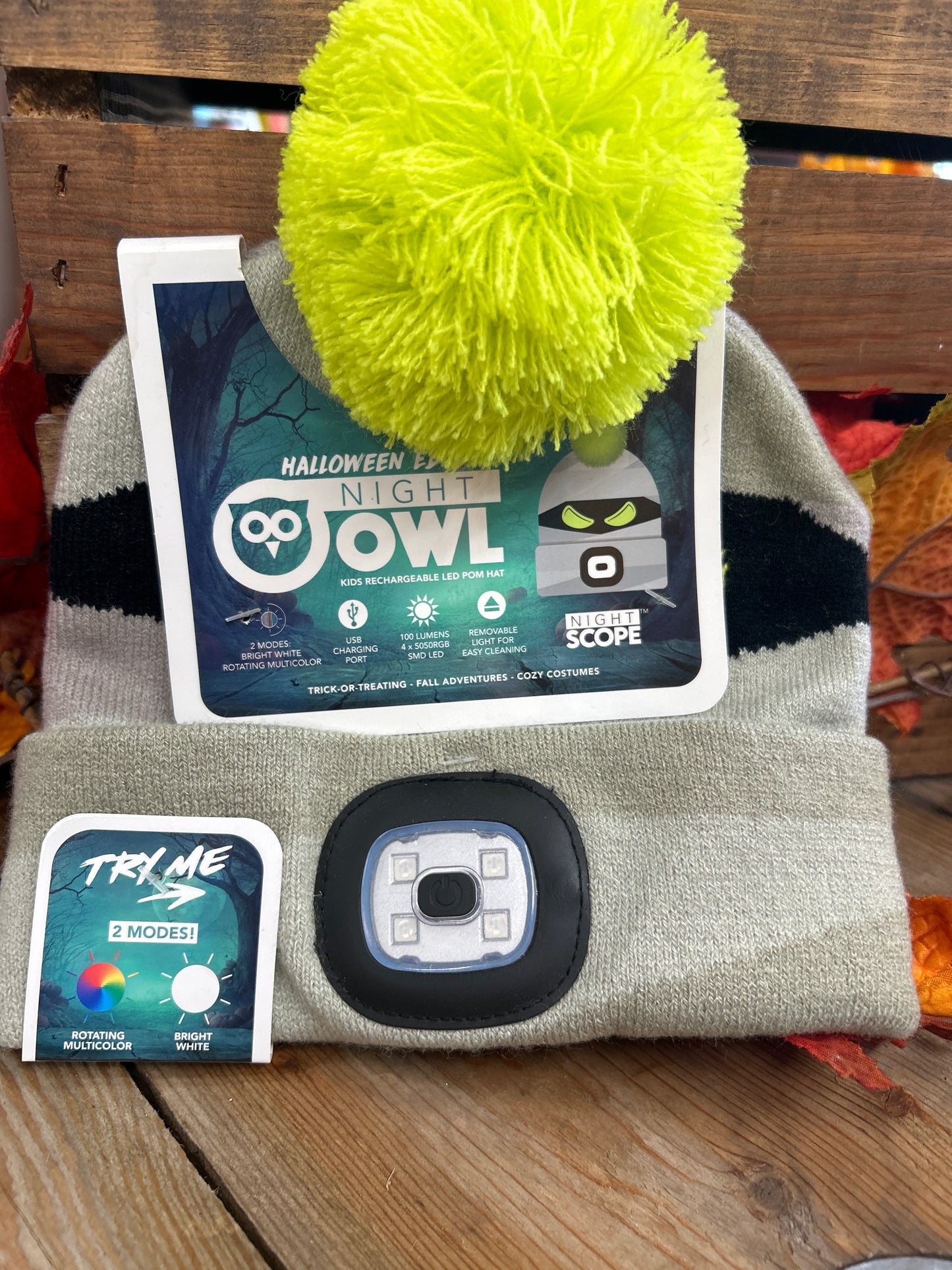 Kid RECHARGEABLE LED beanie Mummy