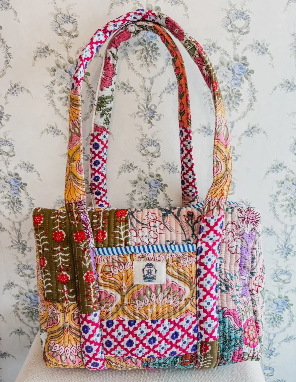 Wildflower Patch | Quilted Mini Duffle Bag