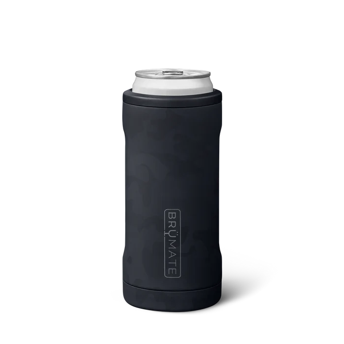 Brumate 12oz Slim Can Cooler- Black Camo