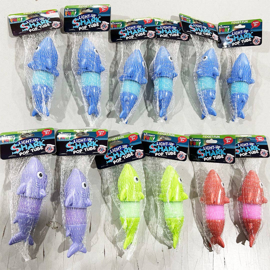 Light Up Bendy Tube Shark Fidget Toy