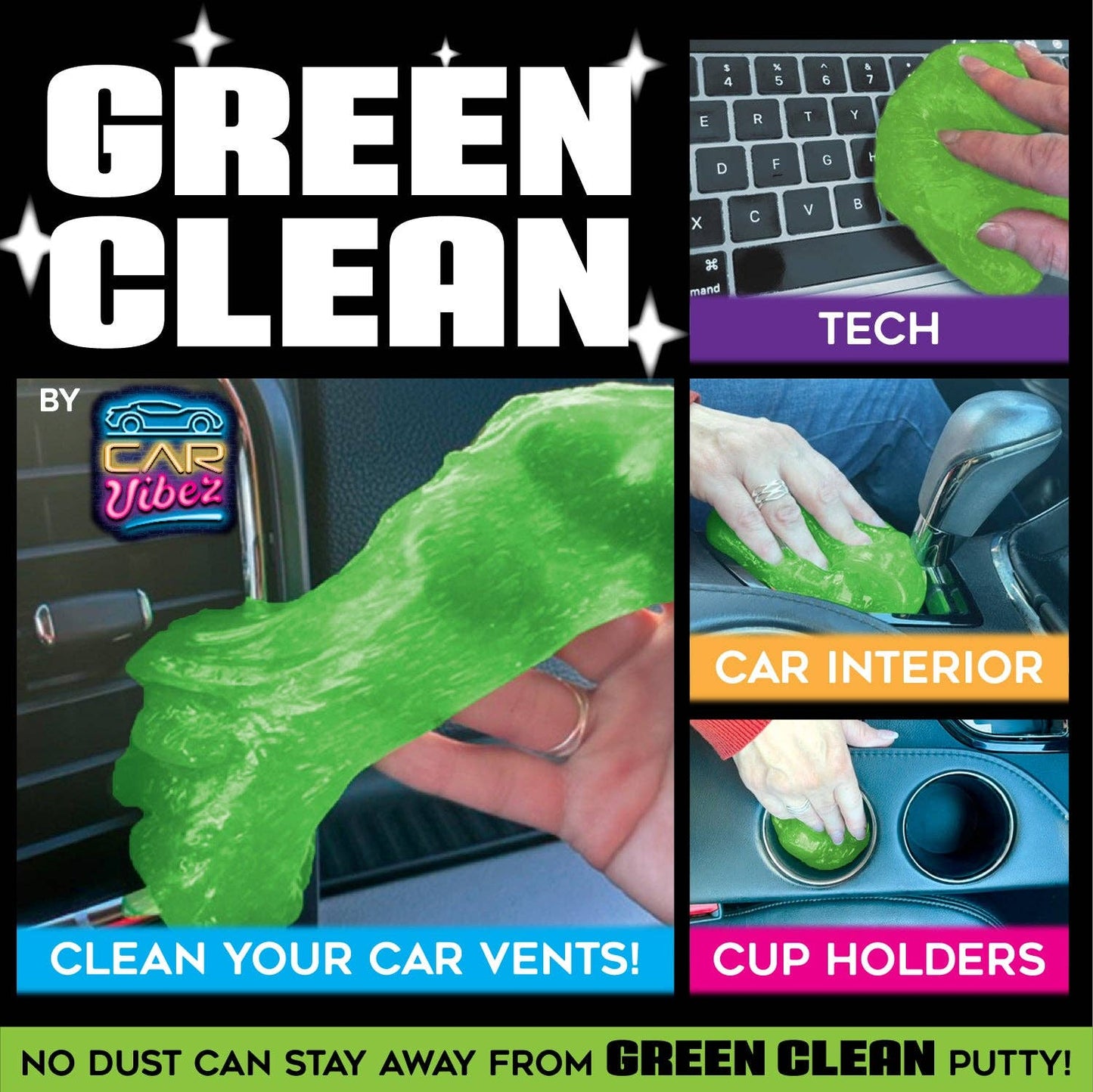 Car Vibez Green Cleaning Car Putty