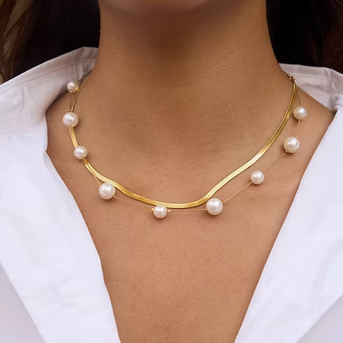 2 in 1 Pearl Necklace