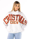 Womens Simply Southern Christmas Crew Mock Neck Sweatshirt