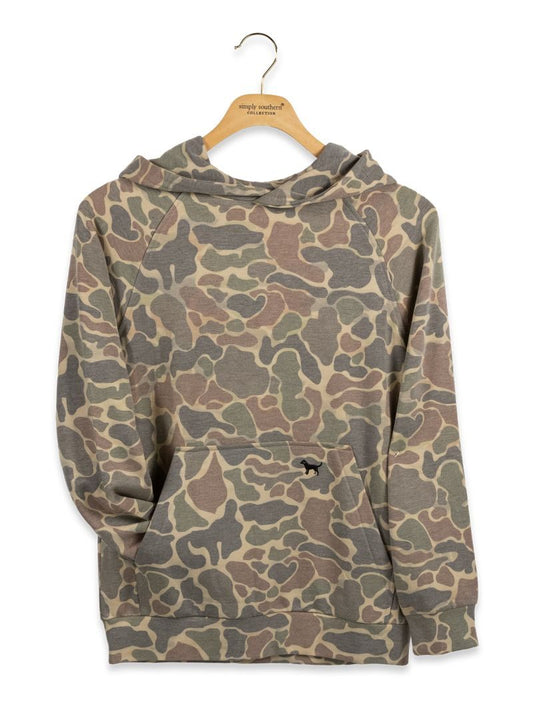 Boys Simply Southern Hoodie- Camo