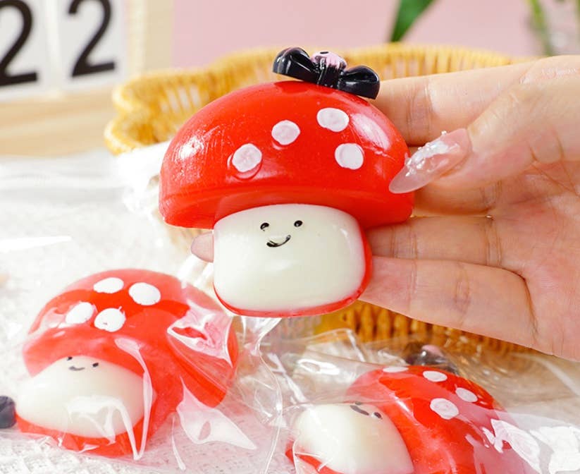 Cute mushroom Squishy Squeeze Toy Fidget