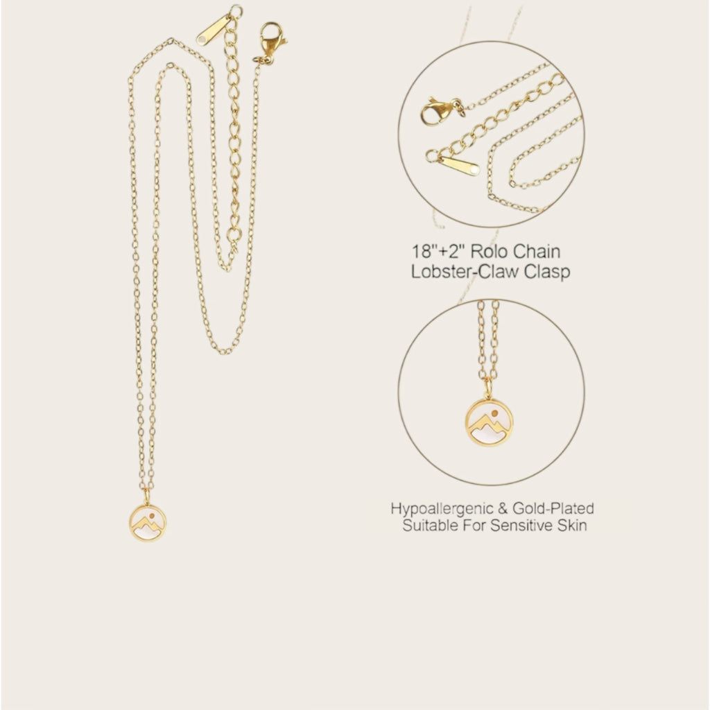 Mustard seed pendant necklace