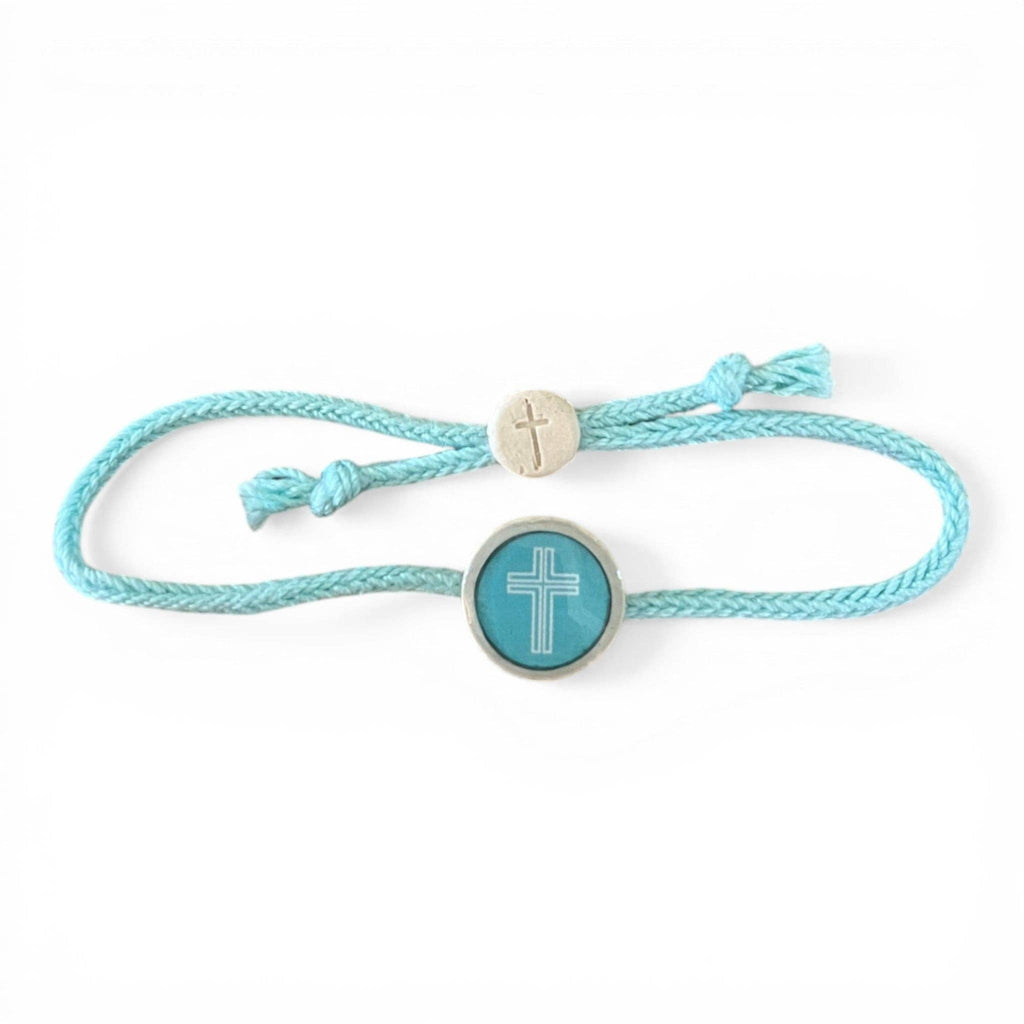 Tap To Pray® Survivor Series Bracelet: Turquoise + Cross