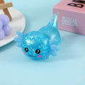 Glitter Salamander Stress Relief Squishy Toy: Blue