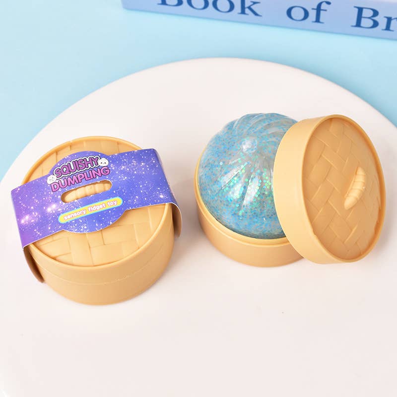 Mini glitter MYSTERY DUMPLINGS Squishy Stress Relief Toy