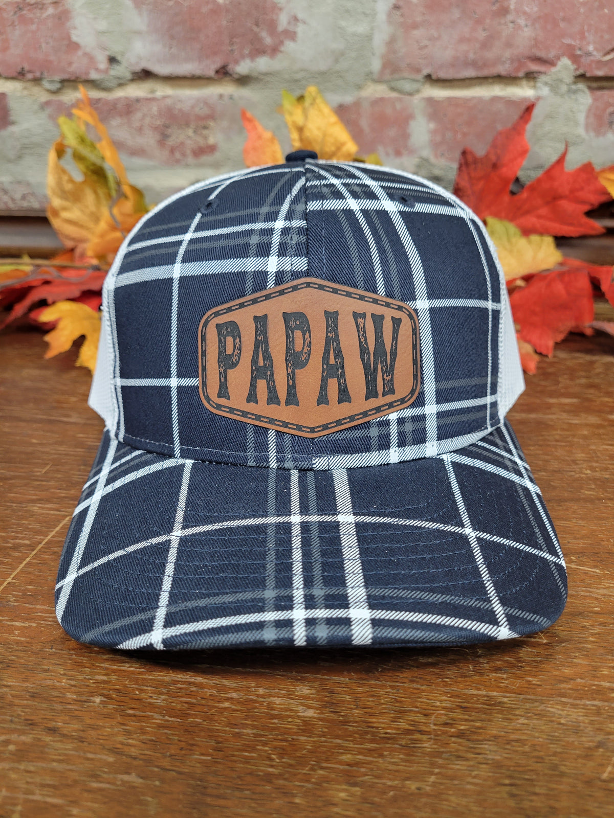 Plaid Name Hats
