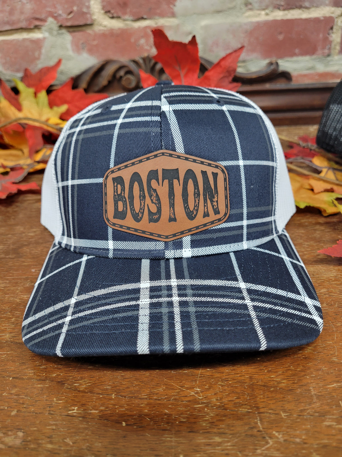 Plaid Name Hats