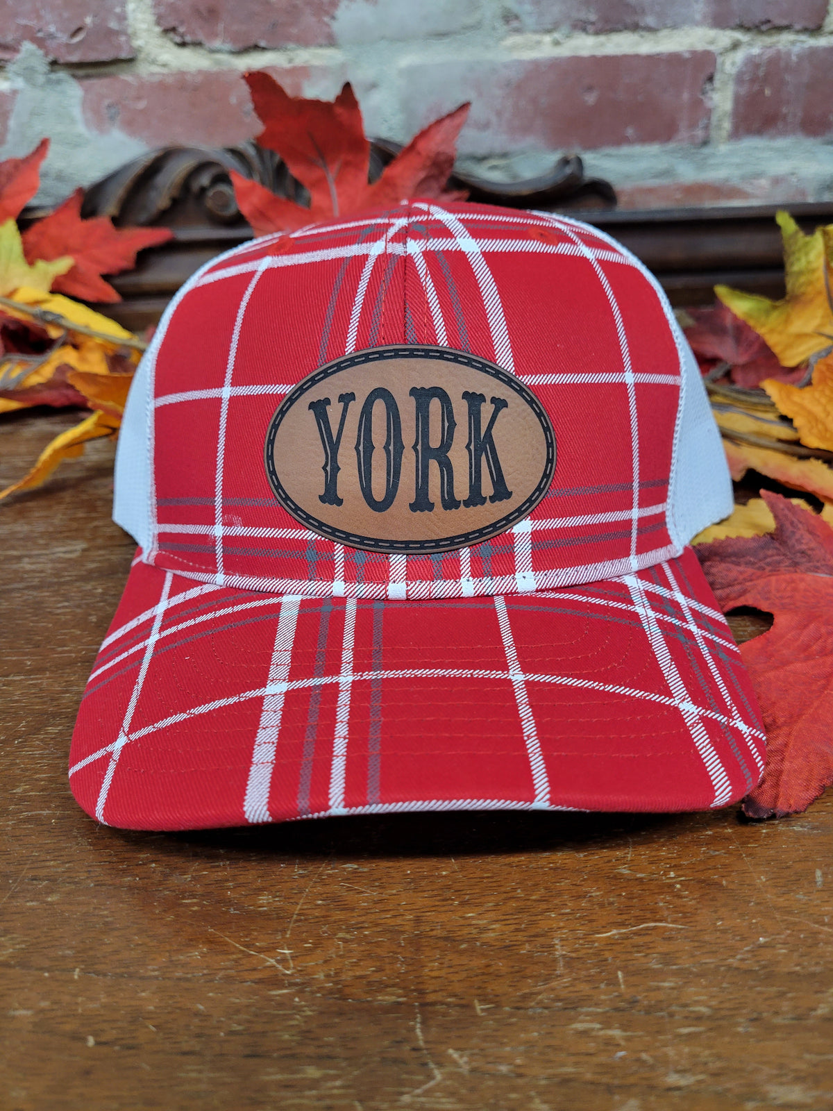 Plaid Name Hats