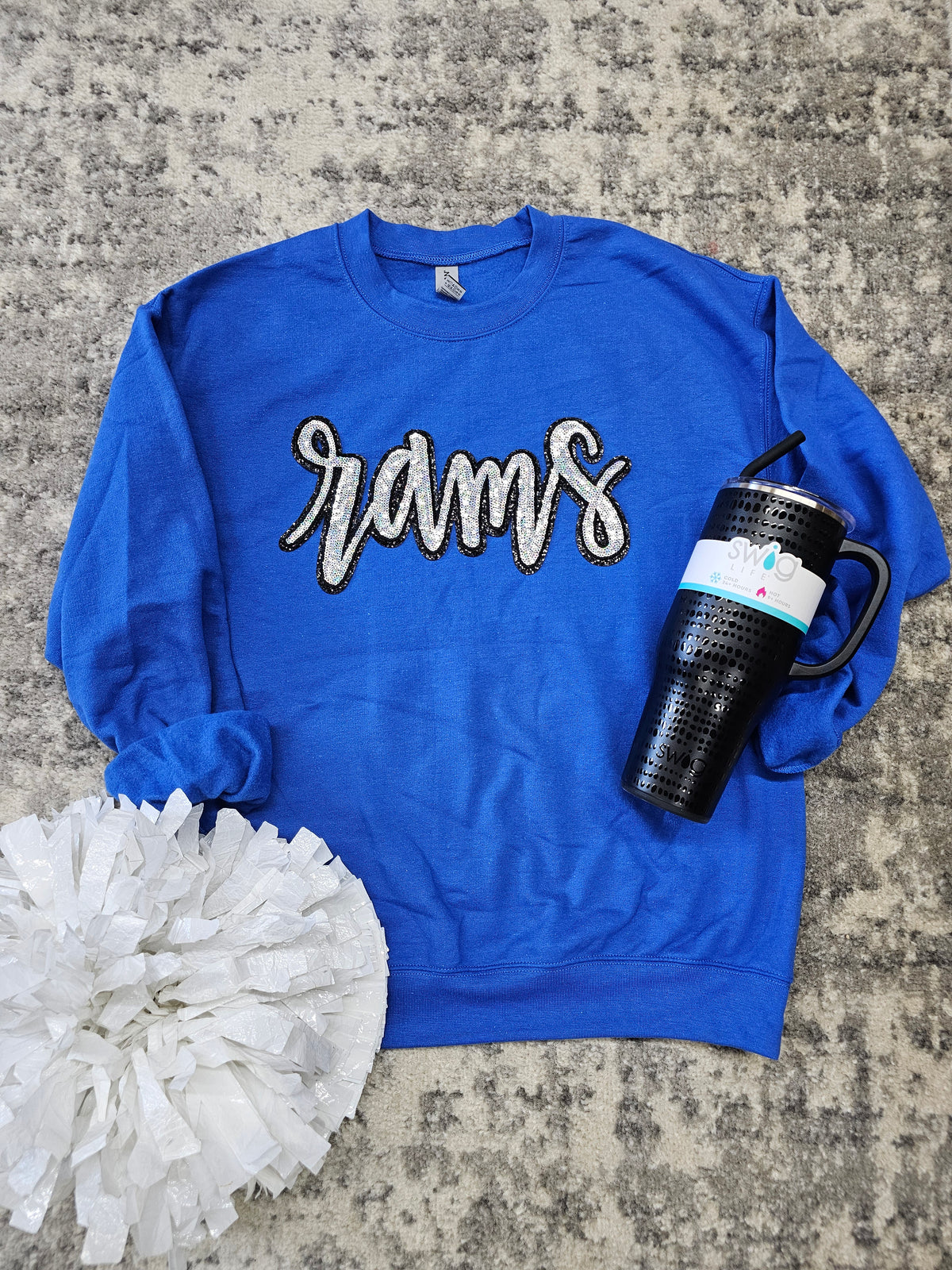 Rams Sequin Sweatshirt