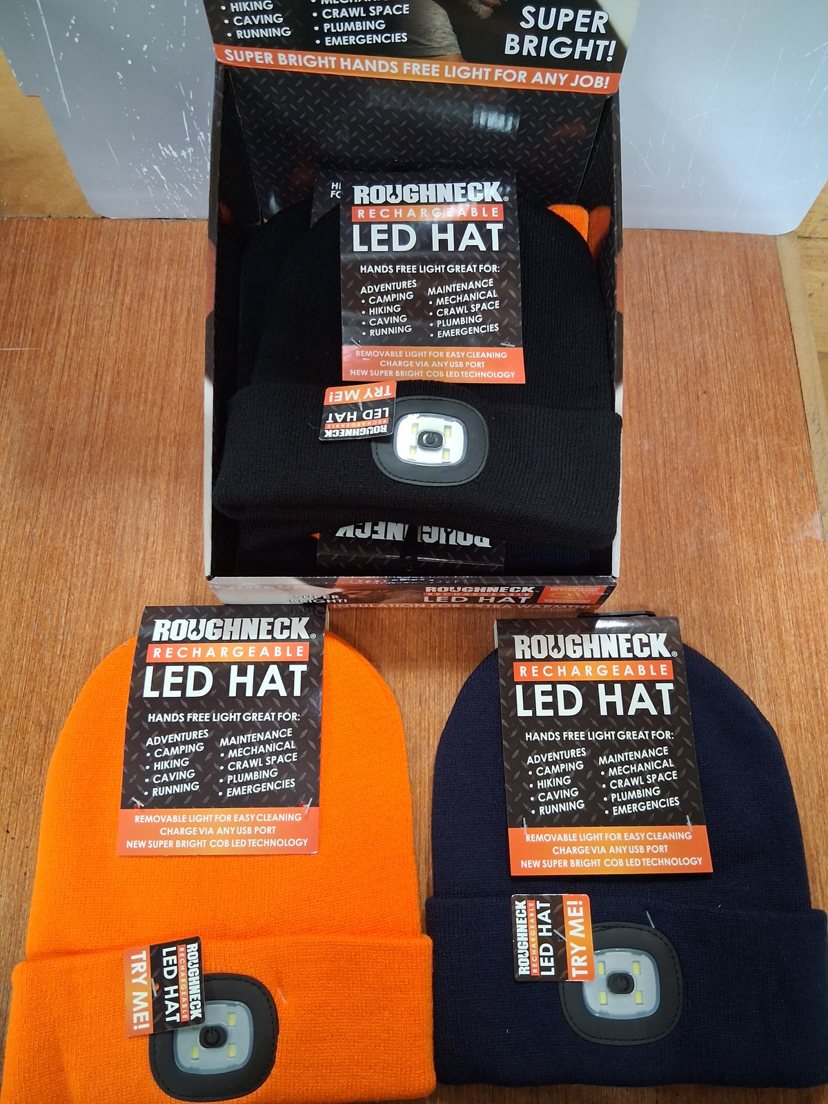 Roughneck Rechargeable LED Hat