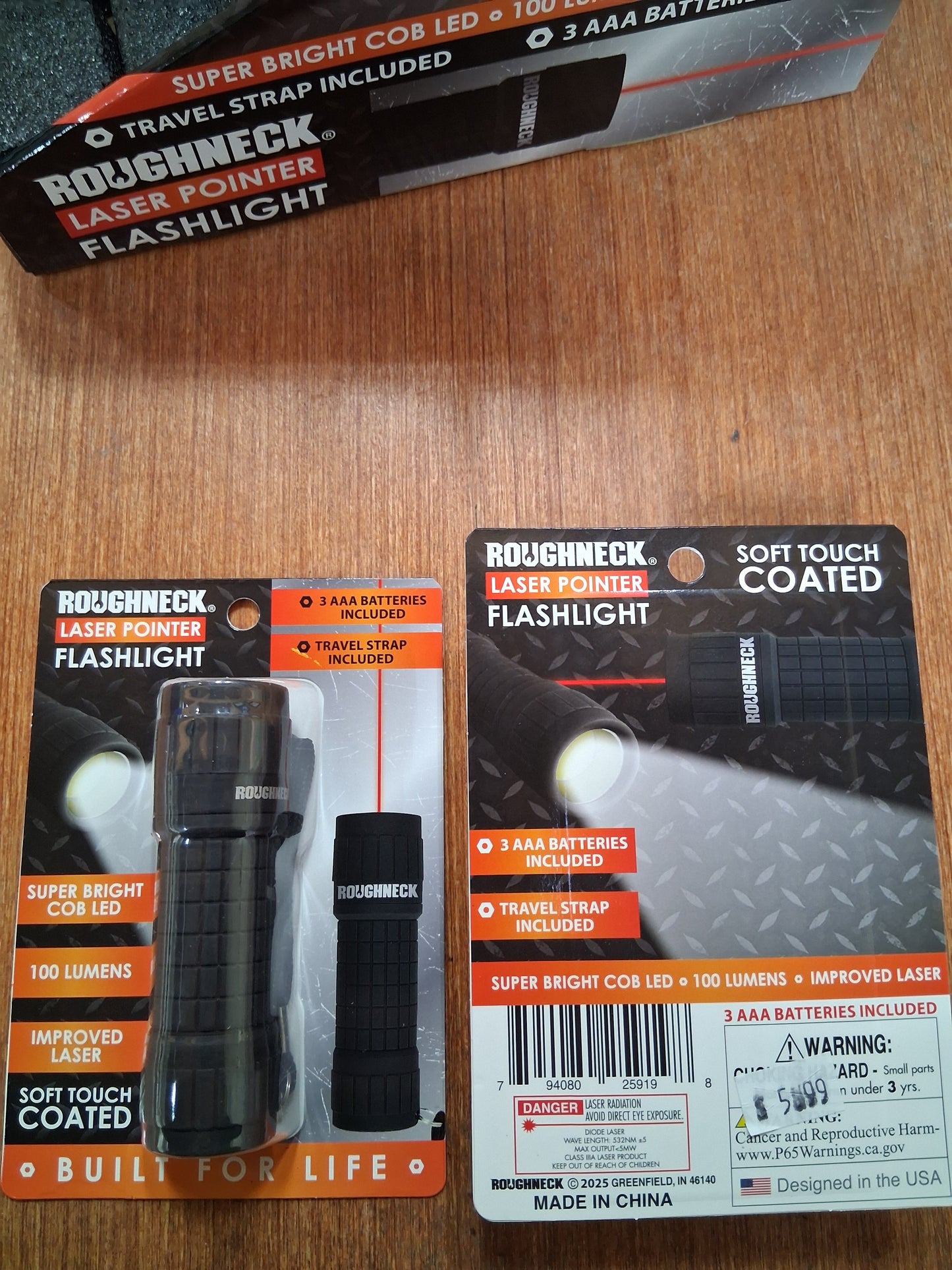 Roughneck Laser Pointer Flashlight