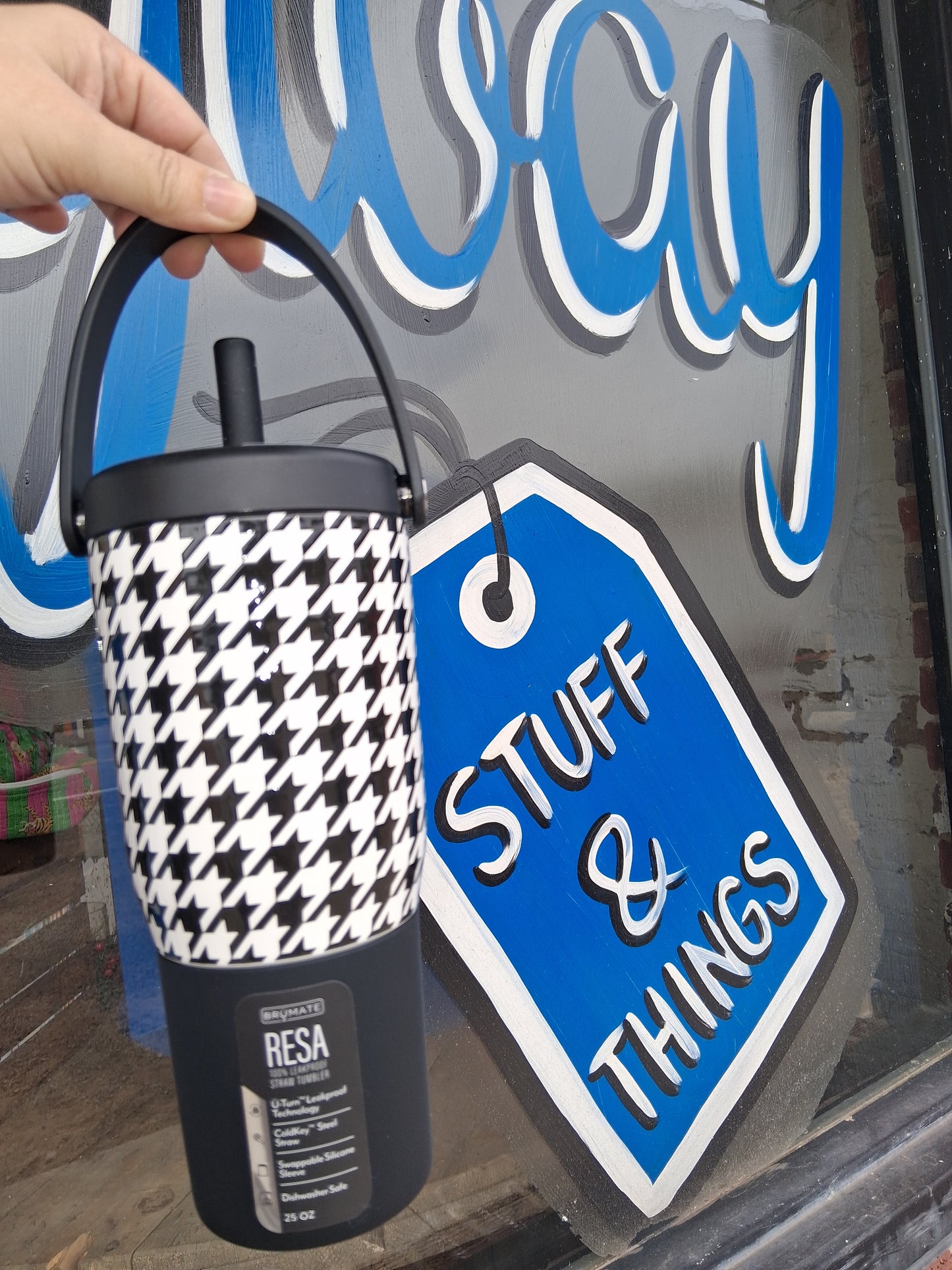 Brumate 35 oz RESA- Houndstooth