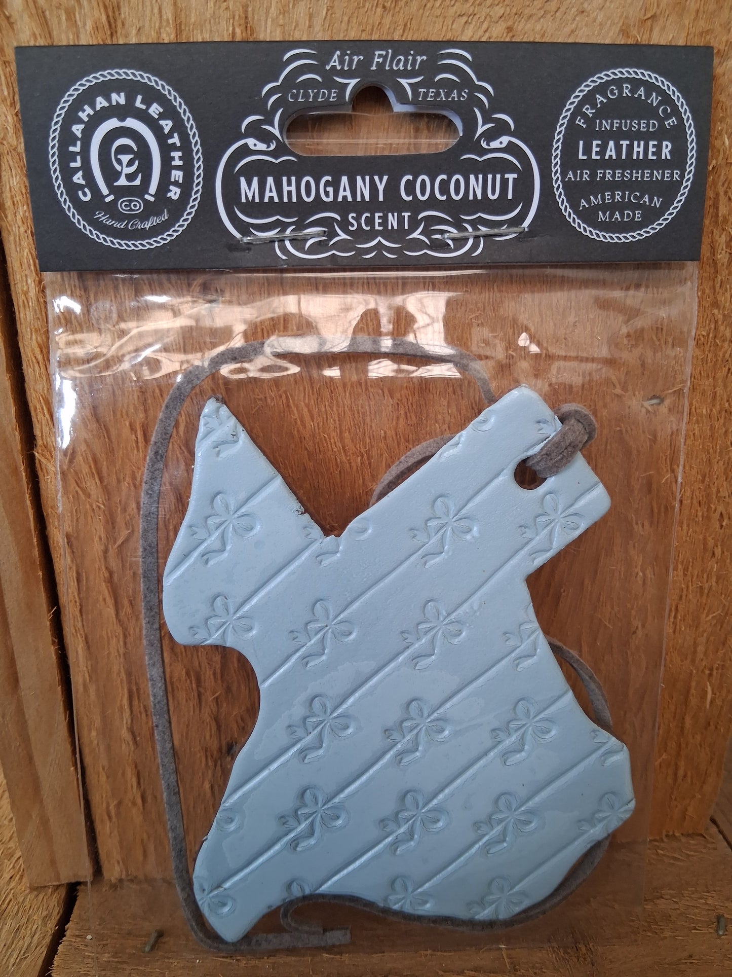 Baby Blue Bows TX Shape Air Flair- Mahogany Coconut