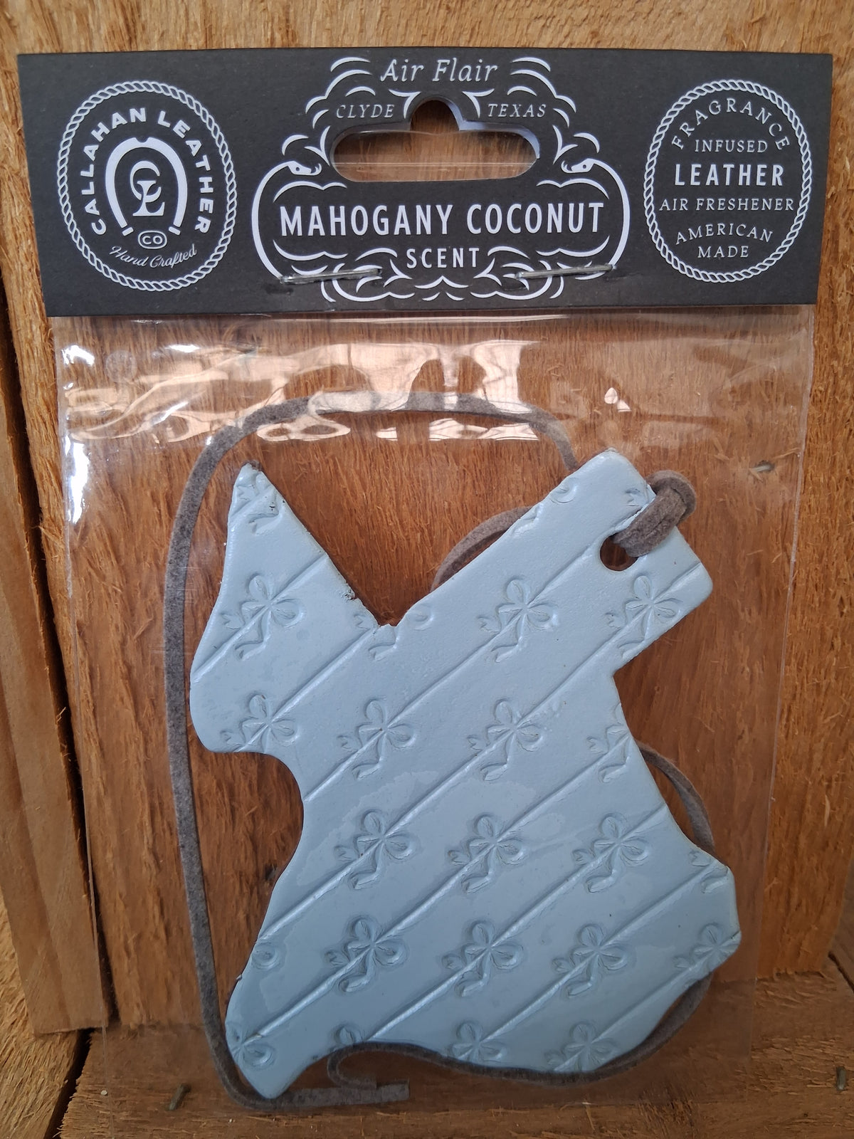 Baby Blue Bows TX Shape Air Flair- Mahogany Coconut