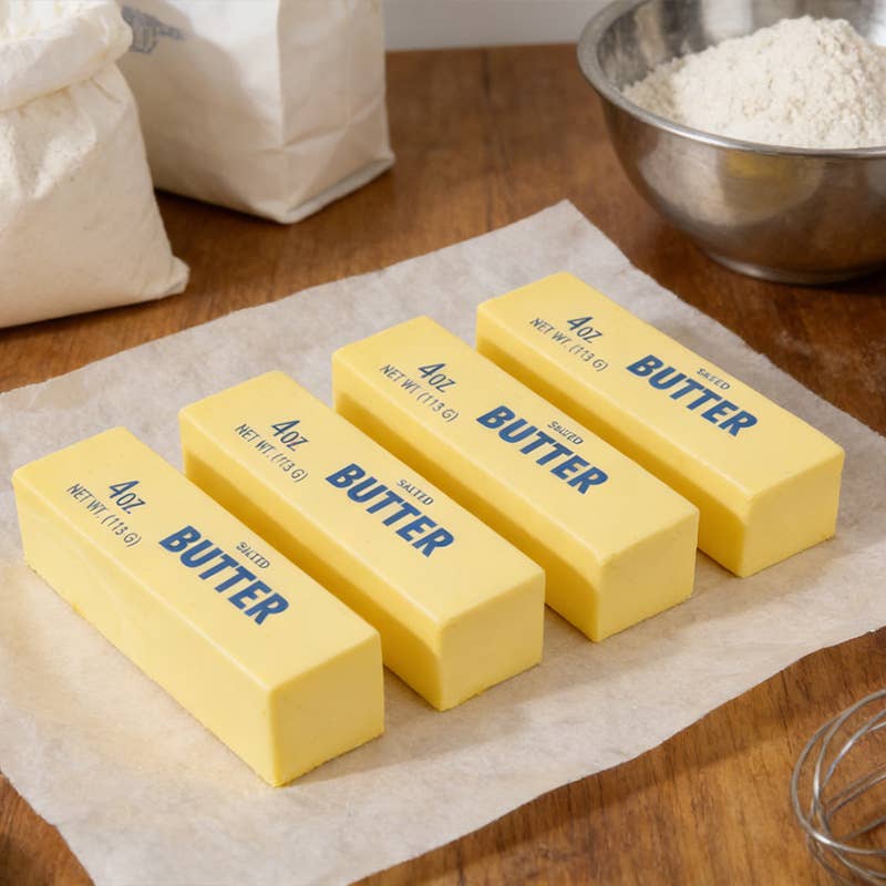 Squeeze Butter Shape Fidget Toy Squishy: Yellow