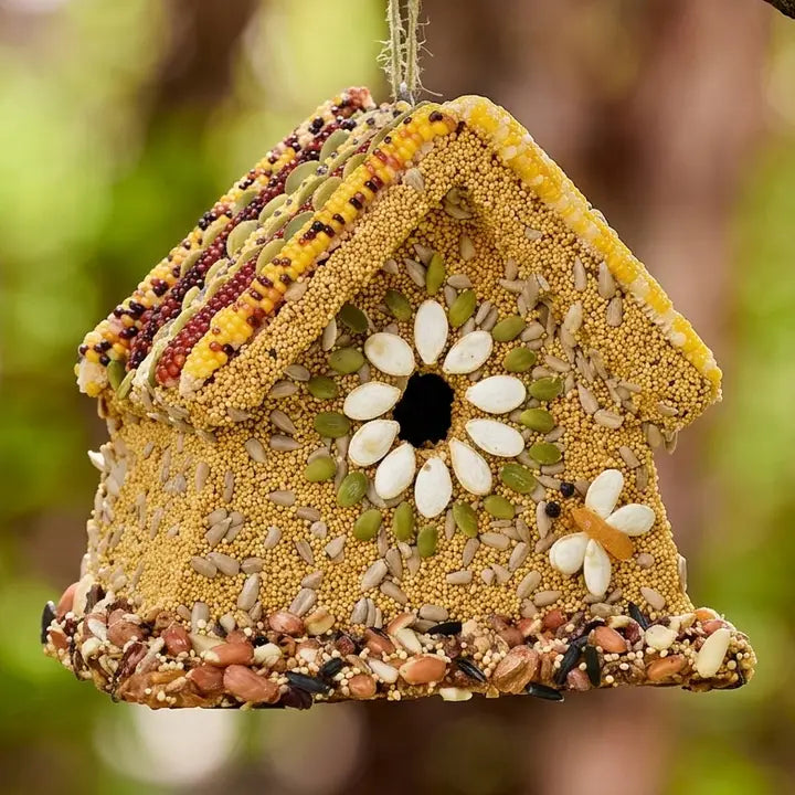 Rustic Wren Bird Seed House
