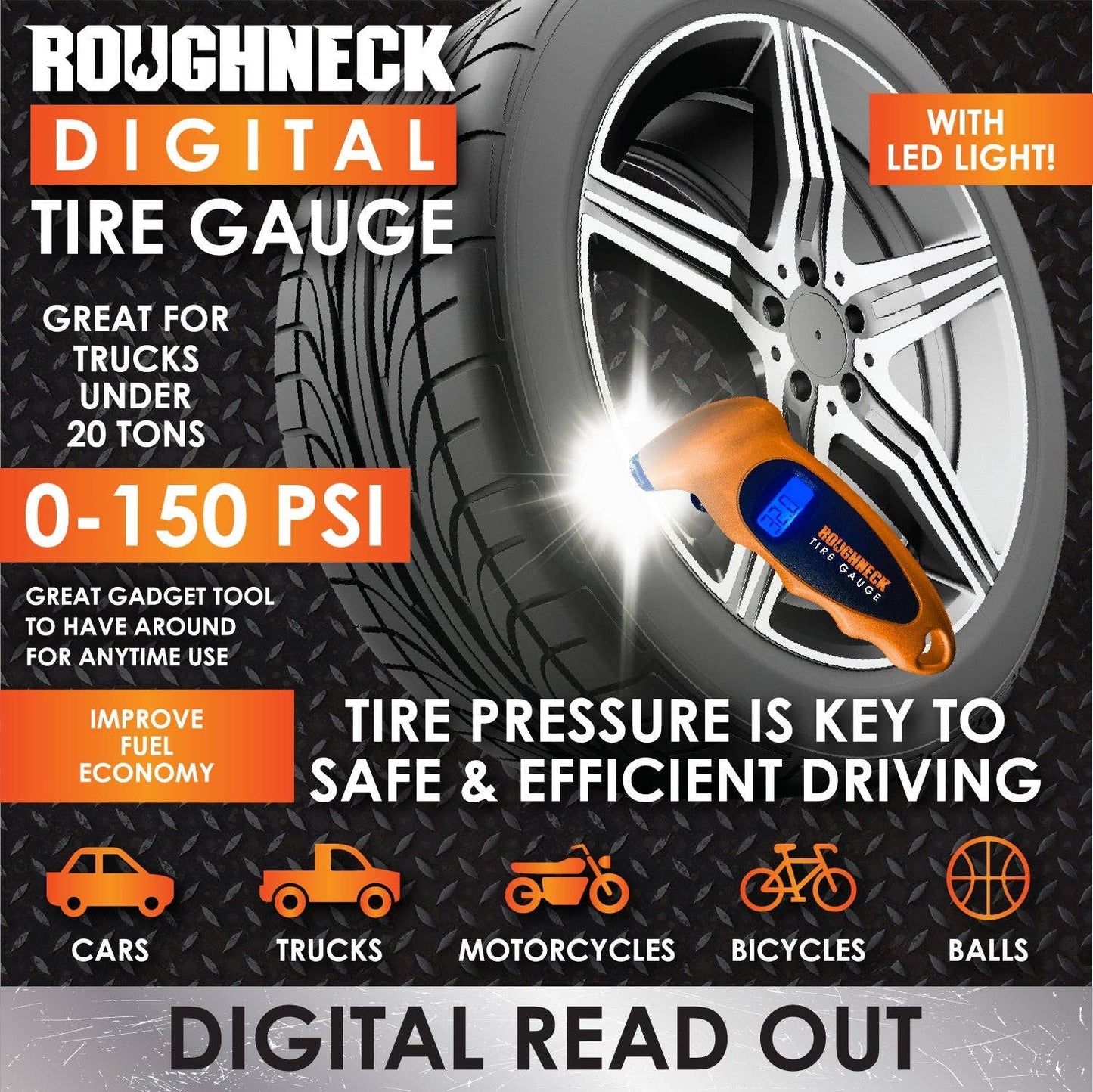 Roughneck Digital Tire Gauge
