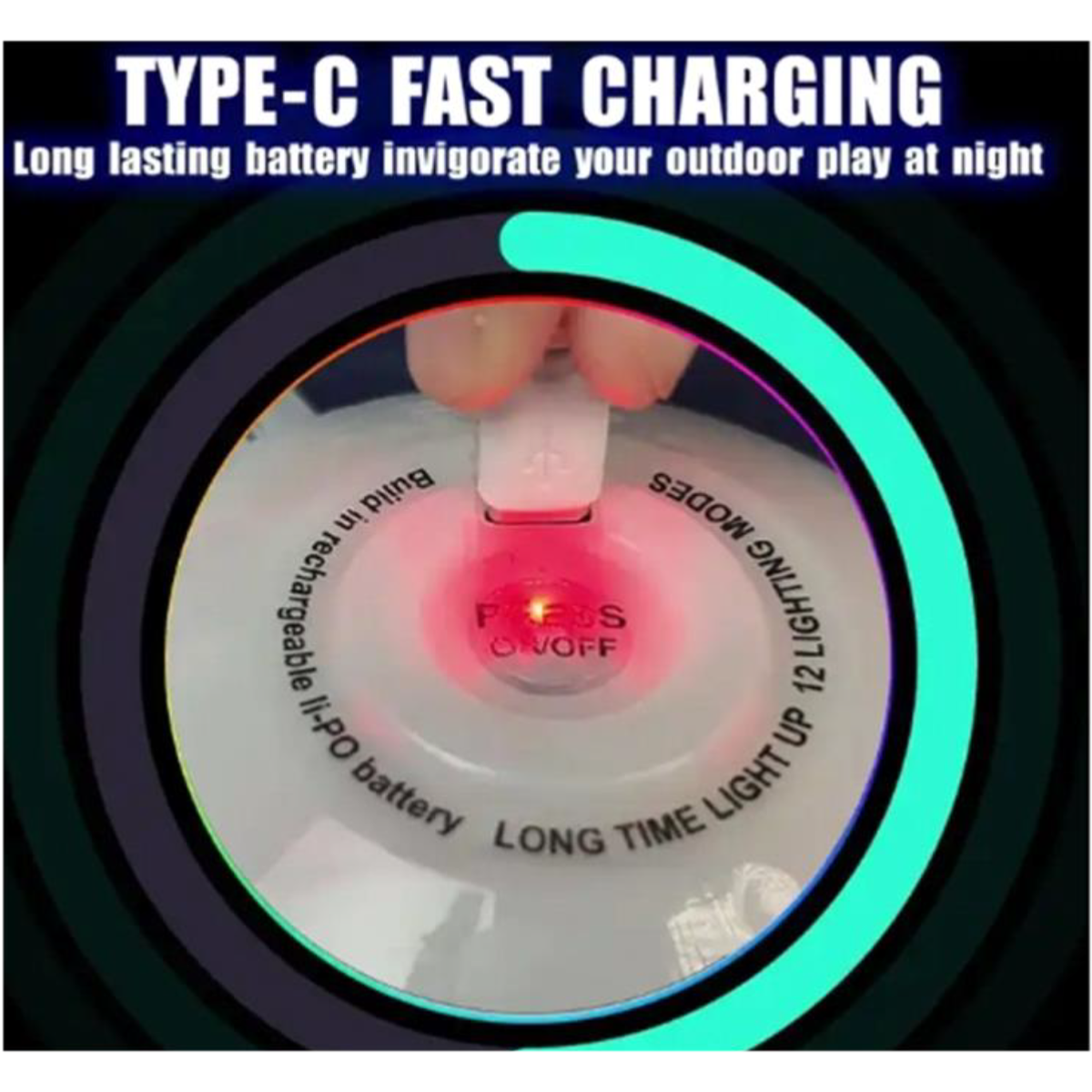 Glow in the Dark Light-up Flying Disc