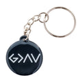 Tap To Pray® Acrylic Keychain: Black + God Is Greater