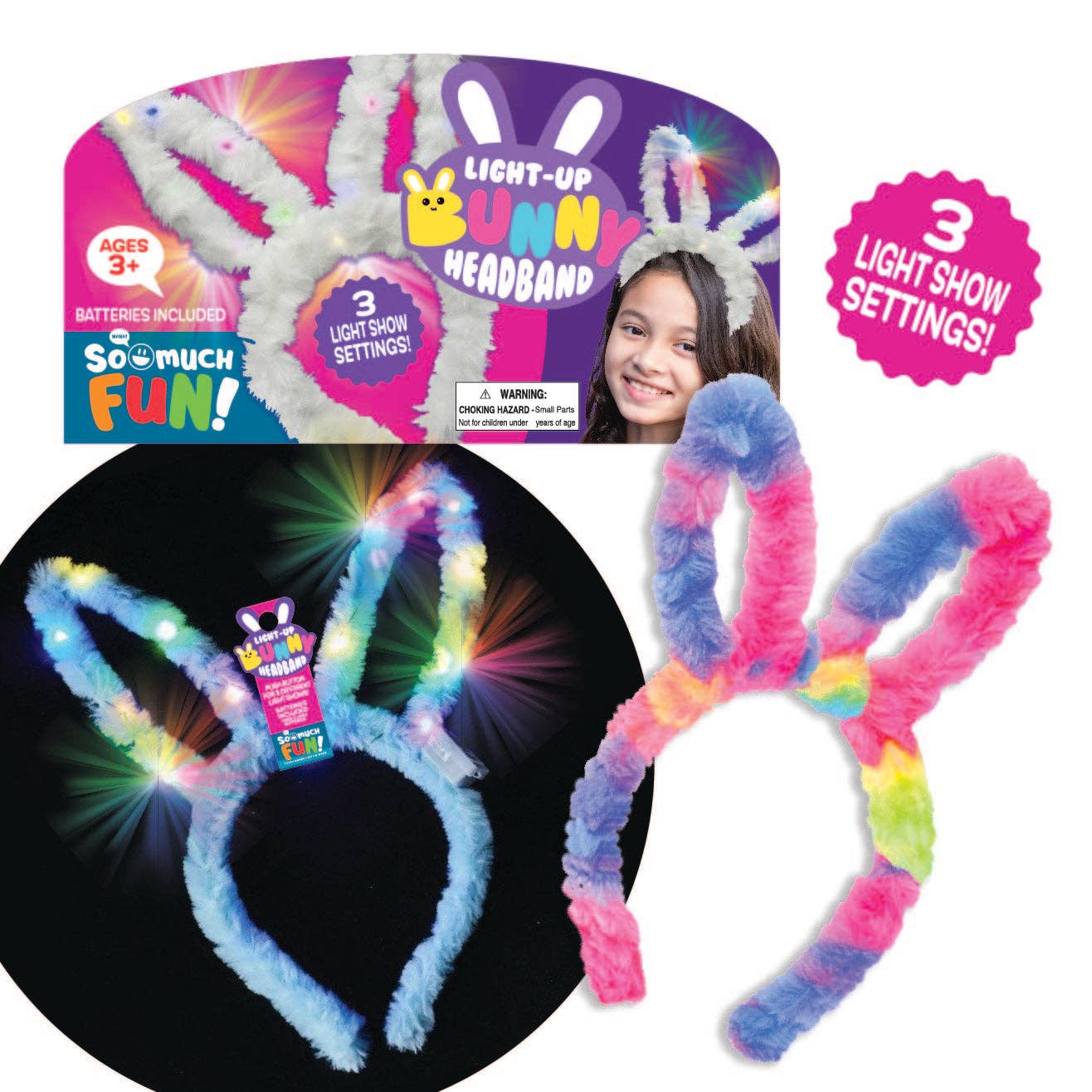 So Much Fun! Flashing Bunny Headband