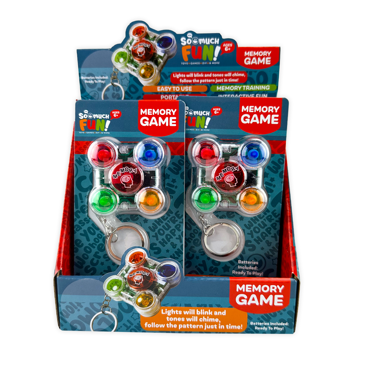 So Much Fun! Mini Memory Game Keychain