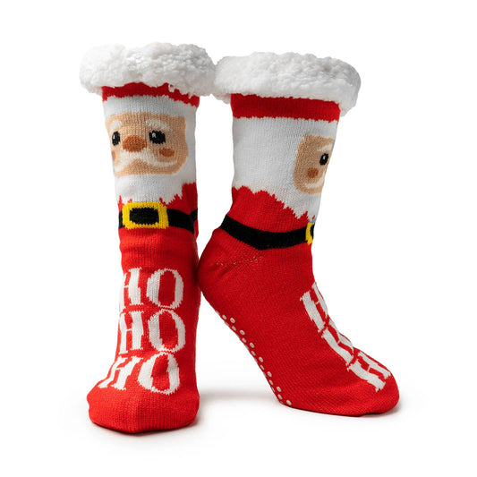 Mistletoes Slipper Socks Ho Ho Ho