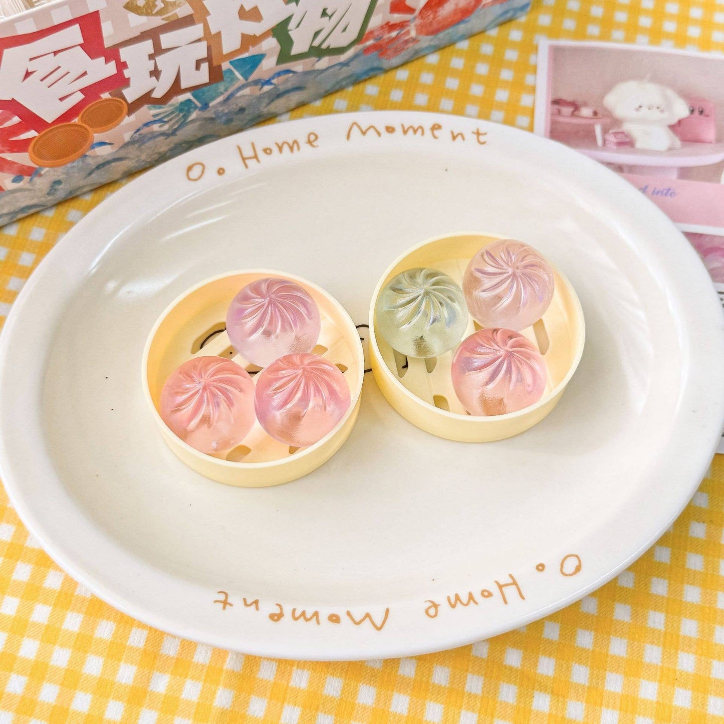Cute Mini DUMPLINGS Squishy squeeze toy fidget toy: 1 / Random delivery