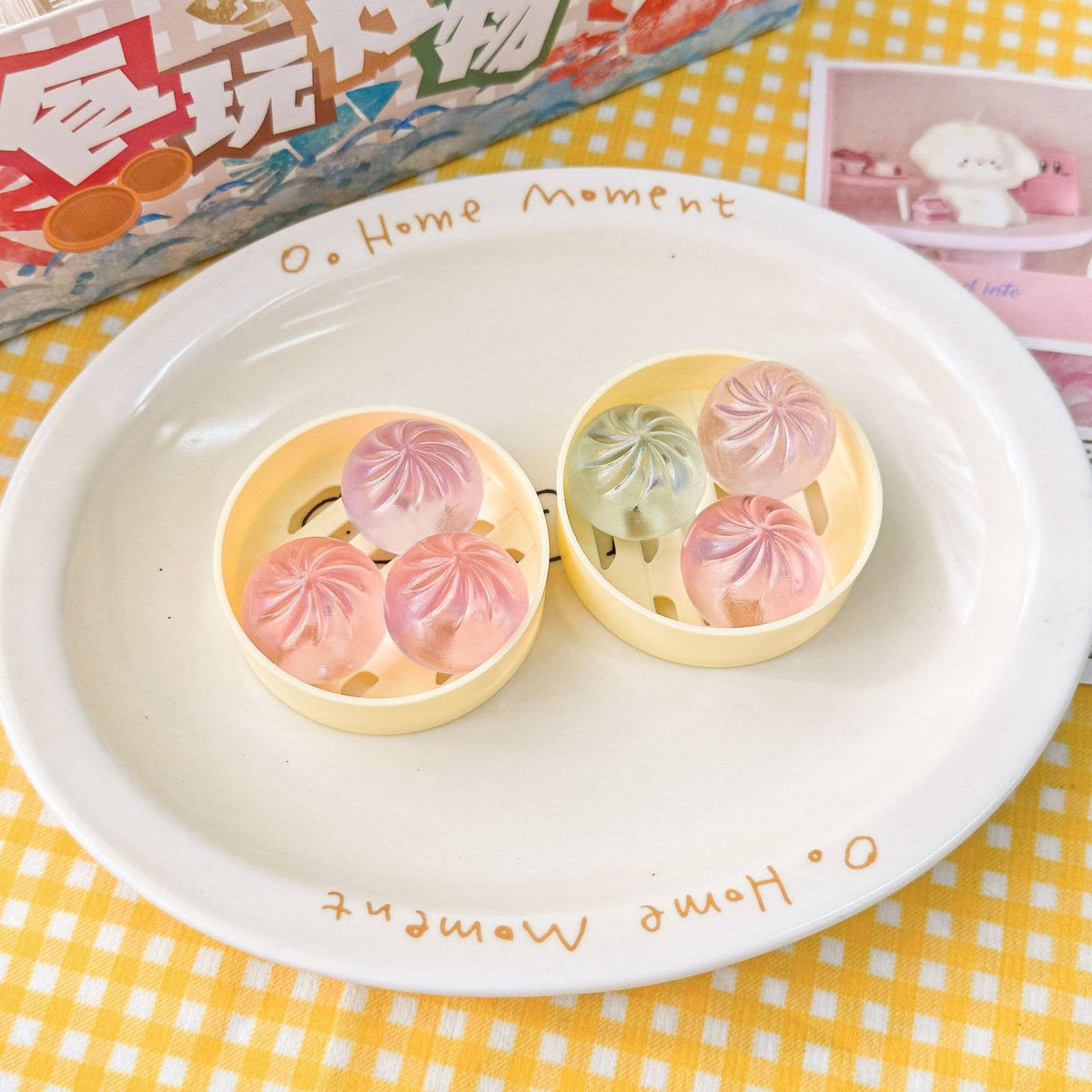 Cute Mini DUMPLINGS Squishy squeeze toy fidget toy: 1 / Random delivery