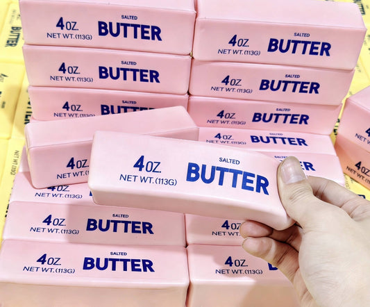 Squeeze Butter Shape Fidget Toy Squishy: Pink