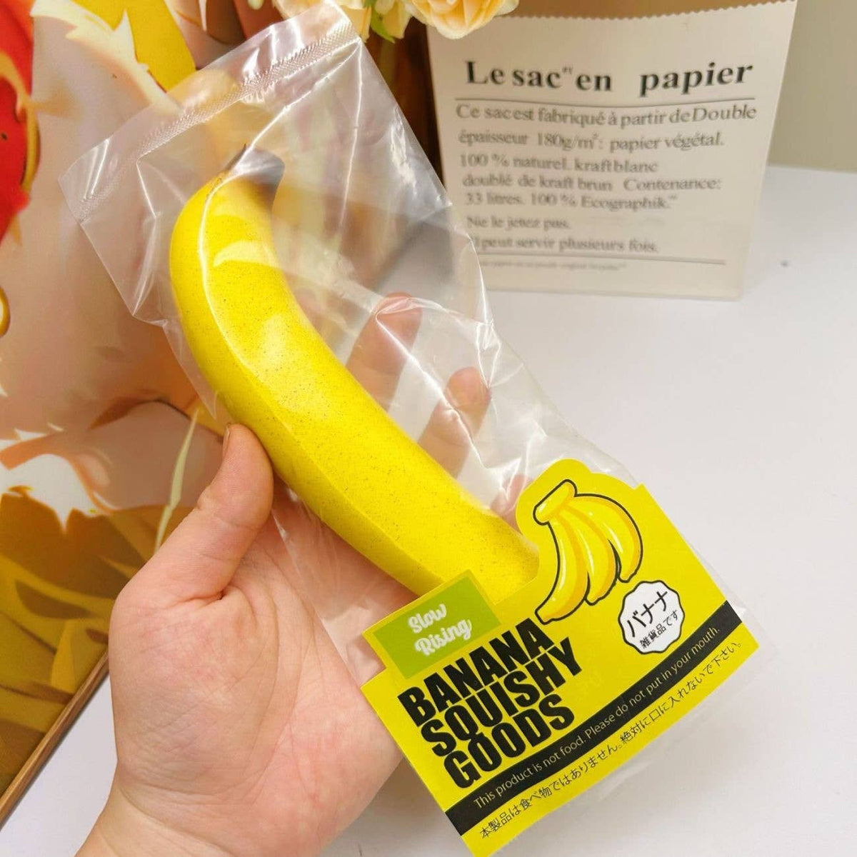 Banana Squishy Squeeze Toy Fidget Toy