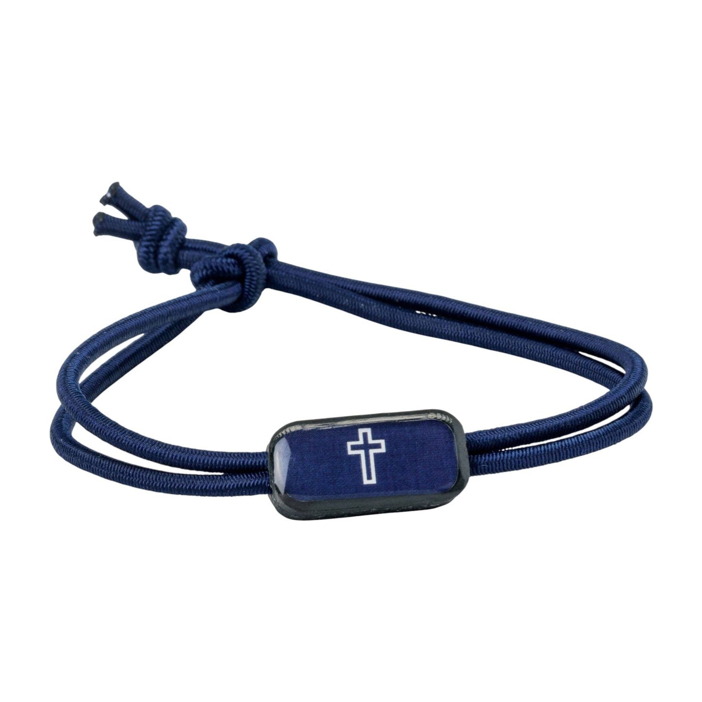 Tap To Pray® Survivor Series Tactical Bracelet: Navy + Cross