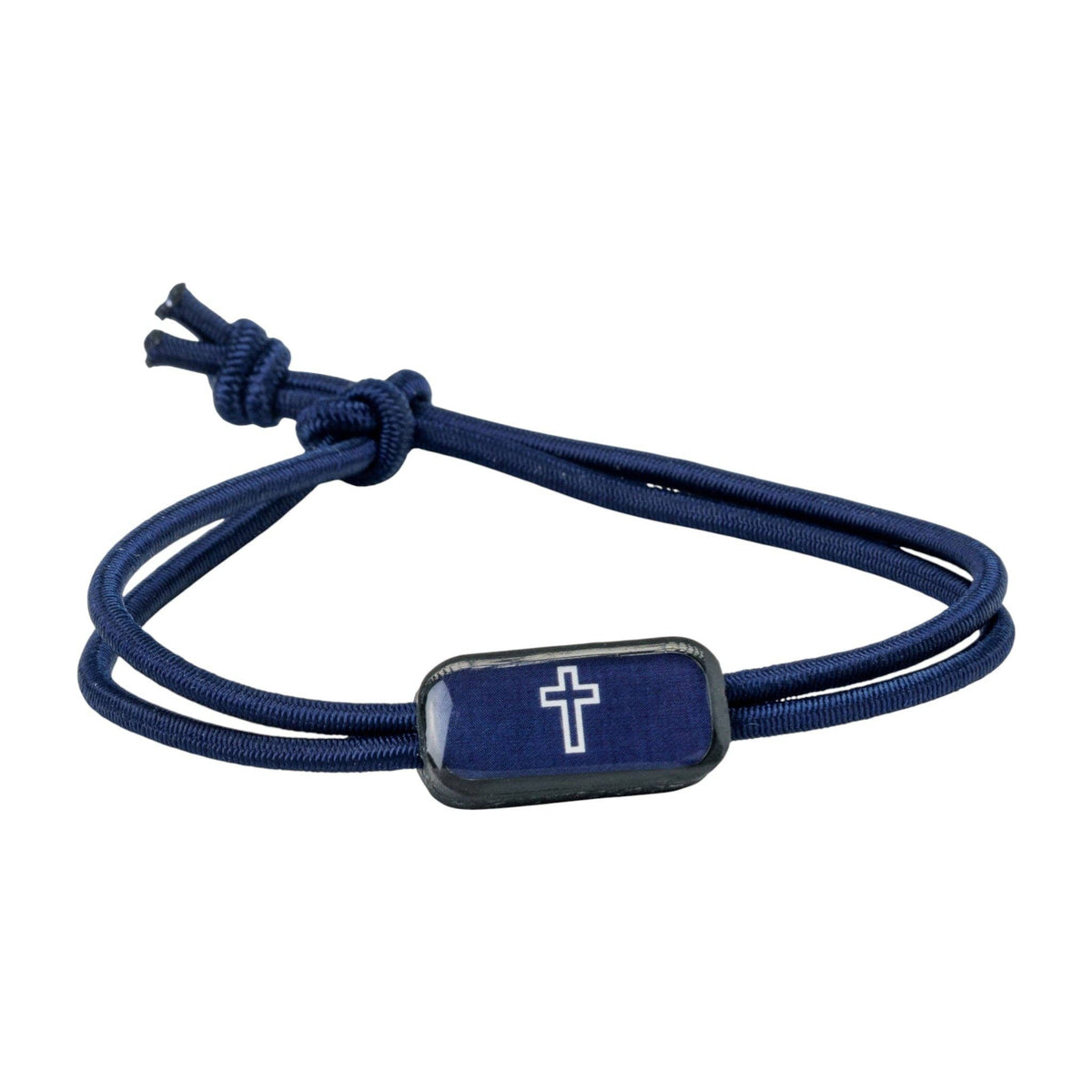 Tap To Pray® Survivor Series Tactical Bracelet: Navy + Cross