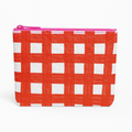 Orange Zipper Pouch Bag