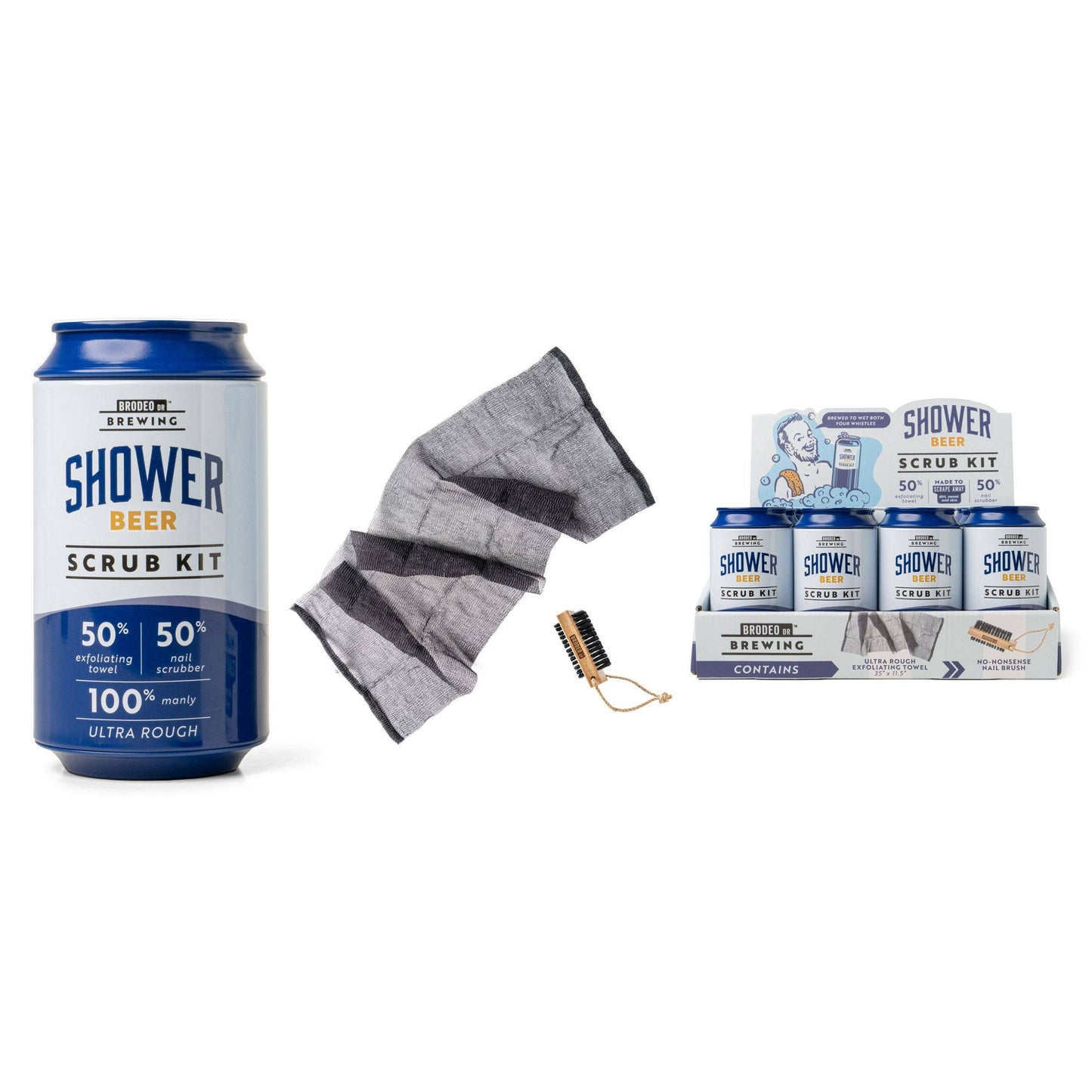 Brodeo Drive Shower Beer Scrub Kit