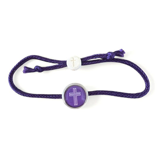 Tap To Pray® Survivor Series Bracelet: Amethyst + Cross