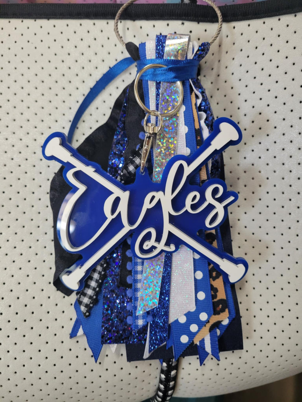 Crossed Baton Acrylic Keychain