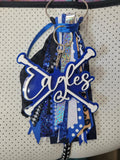 Crossed Baton Acrylic Keychain