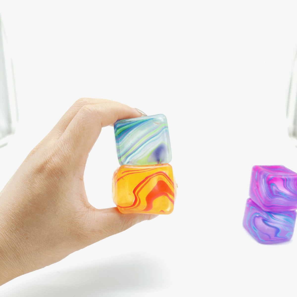 Cube Squishy Stress Relief Squeeze Toy Fidget Toy-3 cm