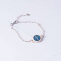 Tap To Pray® Survivor Series Bracelet: Silver-Plated + Slate Cross