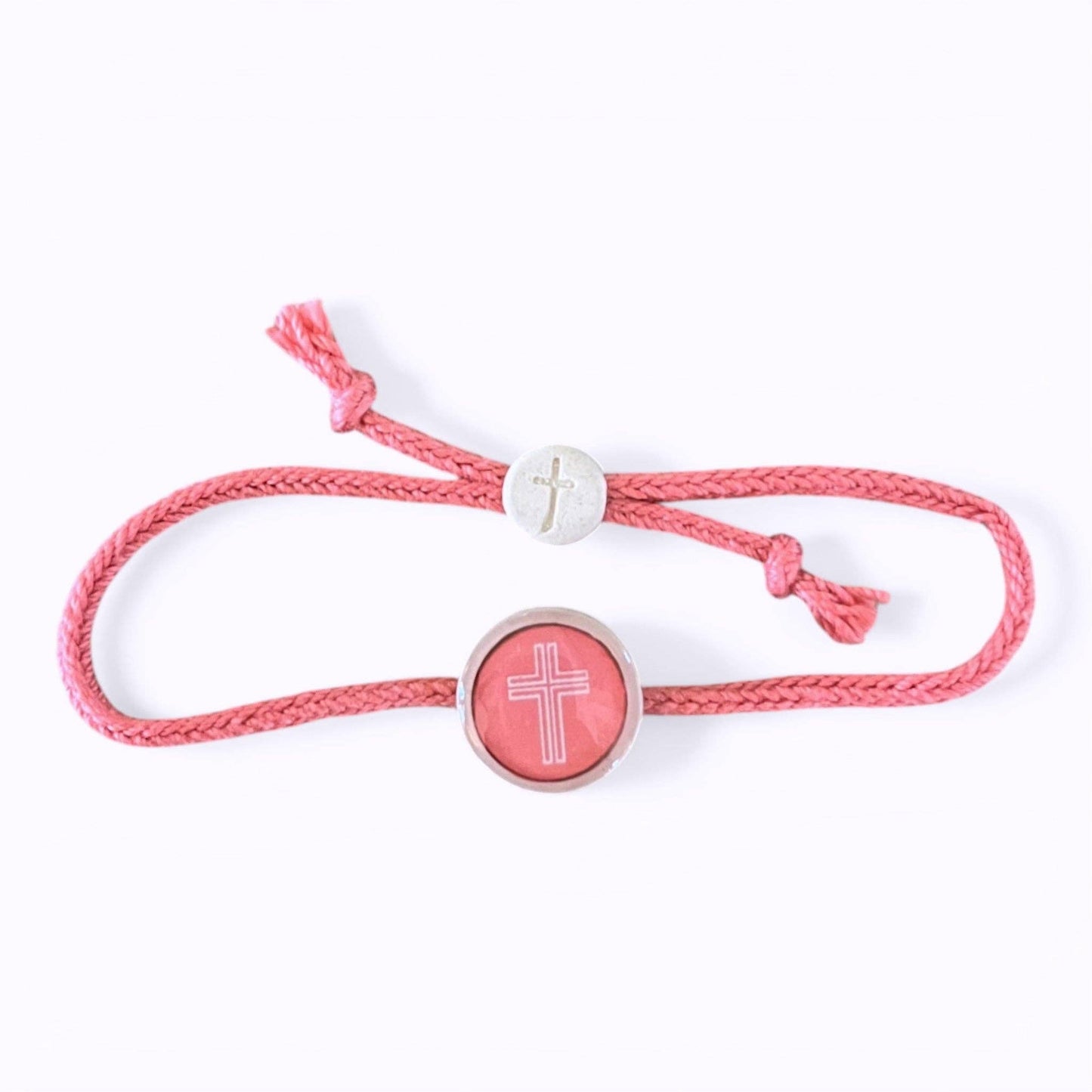 Tap To Pray® Survivor Series Bracelet: Coral + Cross
