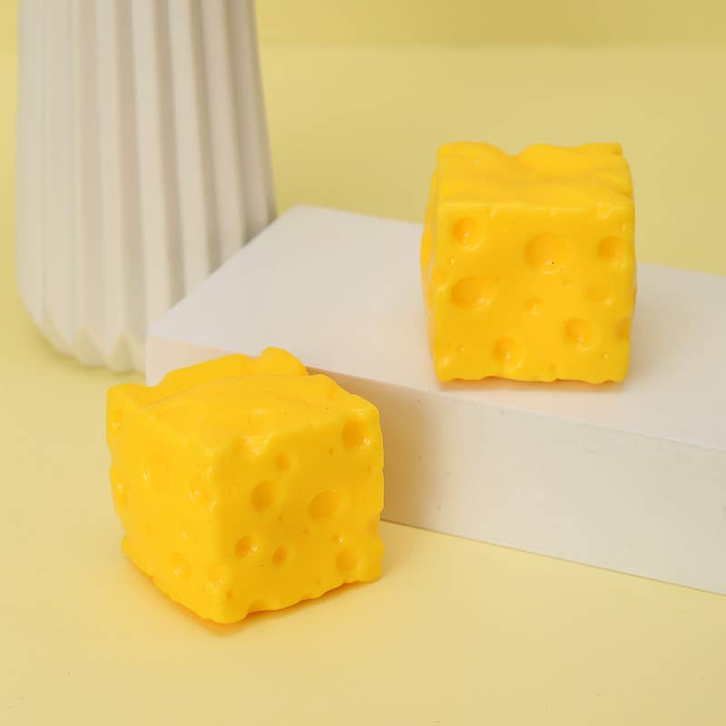 Squeezy CHEESE Shape Fidget Toy