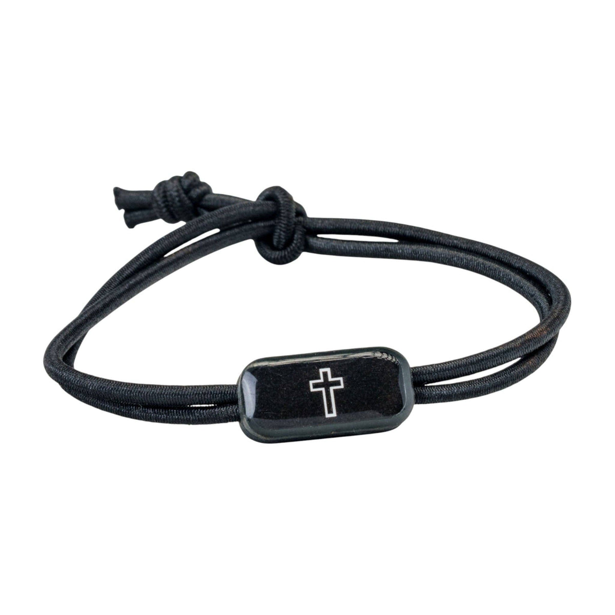 Tap To Pray® Survivor Series Tactical Bracelet: Onyx + Cross