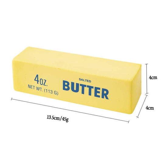 Squeeze Butter Shape Fidget Toy Squishy: Yellow