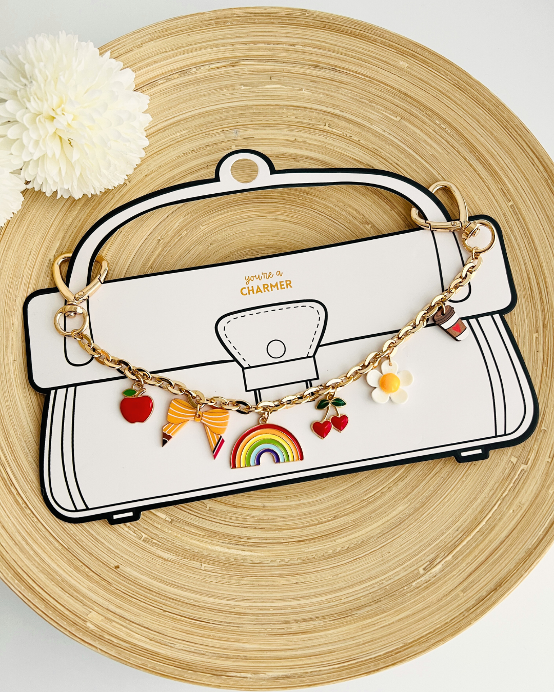School Days Purse Charm Chain